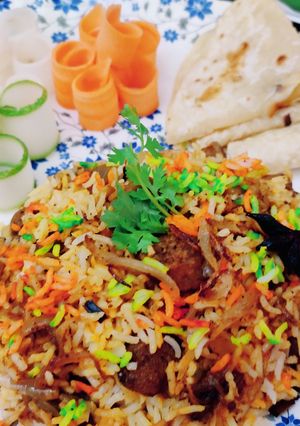A picture of Veg biryani.