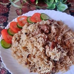 A picture of Mutton yakhni pulao.