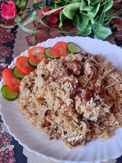 A picture of Mutton yakhni pulao.
