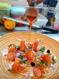 Tiradito de trucha
