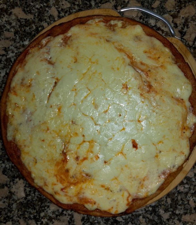 Una foto de Pizza con Harina Integral y de Legumbres