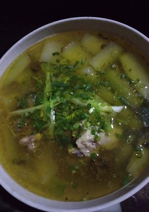 Hình của món Canh bí đao hầm xương ngan.