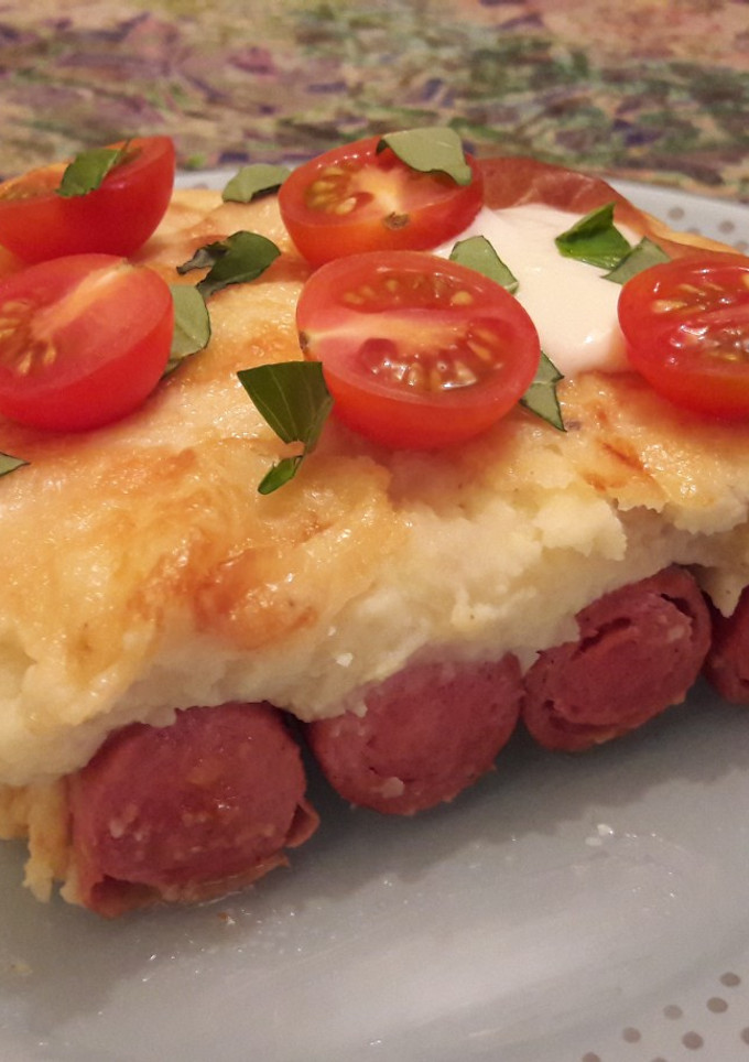 Una foto de Pastel de salchicha