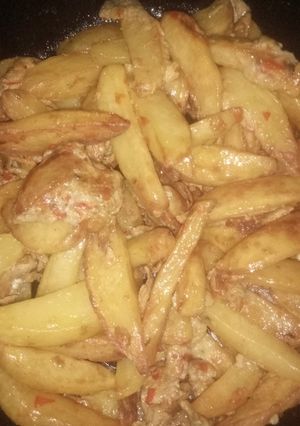 Soyayyen dankalin turawa ainihin hoton girkin