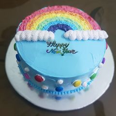 A picture of Rainbow Cake.