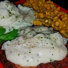 A picture of Mike's EZ Chicken Fried Steak & Sides.