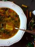 Sopa de verduras y pasta express