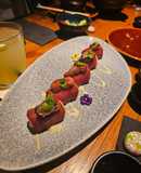 Sushi with truffle and red tuna and foie gras