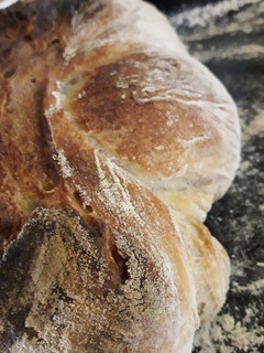 Una foto de Pan artesanal 60% hidratación