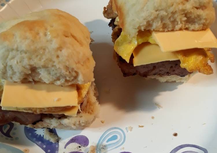 Step-by-Step Guide to Make Speedy Ham Egg Cheese Biscuit