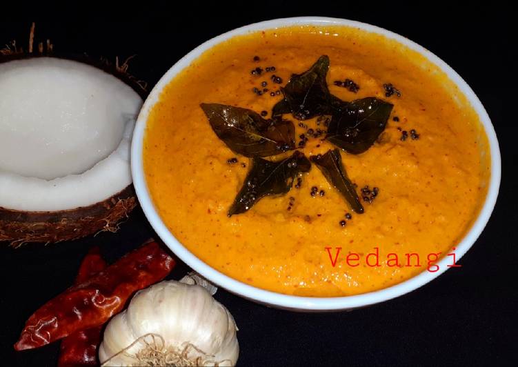 Tasty And Delicious of Instant Red Coconut Chutney
