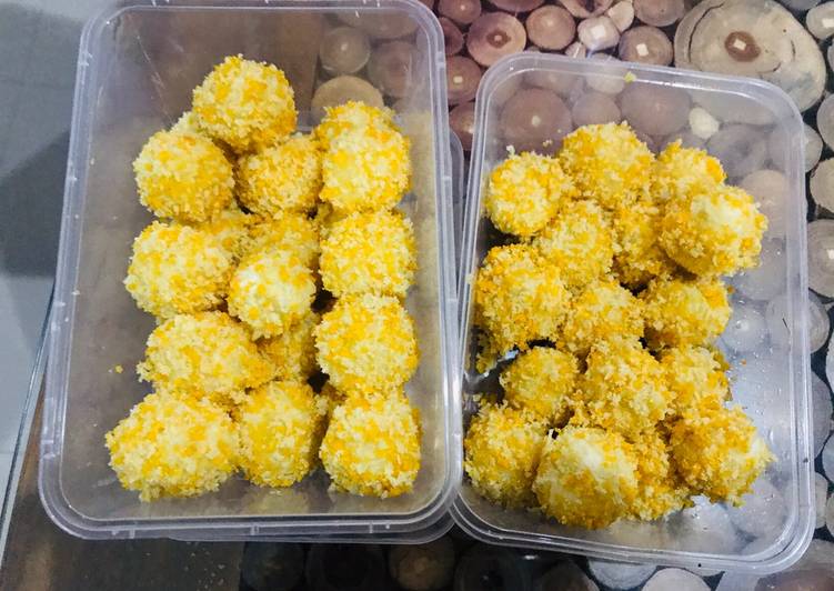 Langkah Mudah untuk Membuat Potato pom pom with cheese melt Anti Gagal