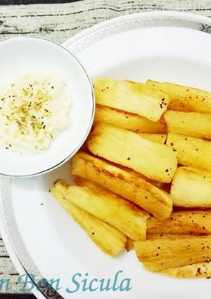 Hình của món Khoai Mì Chiên Giòn.