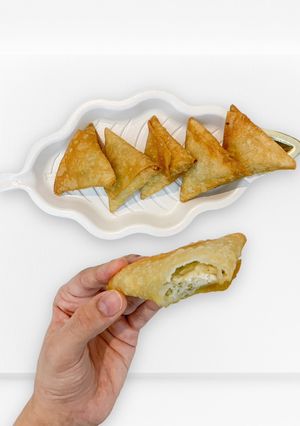 صورة لوصفة سمبوسة الجبن