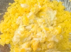 Foto de Cuscuz com ovo mexido 🥚🌽