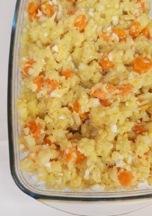 Una foto de Ensalada de patata y zanahoria Batchcooking