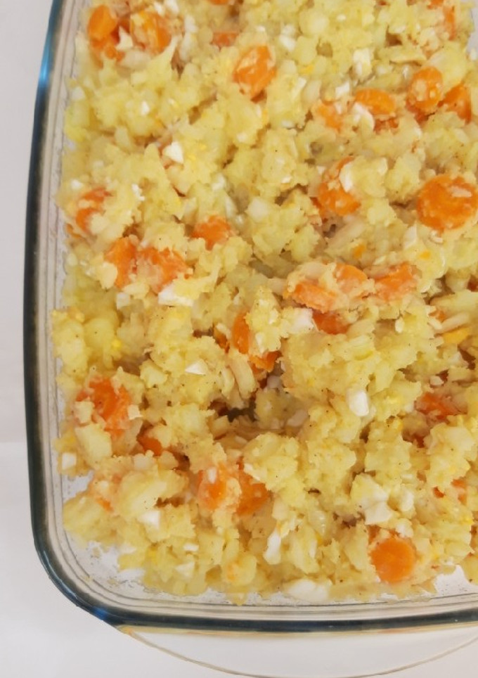 Una foto de Ensalada de patata y zanahoria Batchcooking