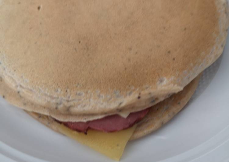 Recette Délicieux Pancakes bœuf gruyère pavots
