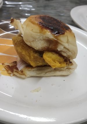 A picture of Vada Pav.