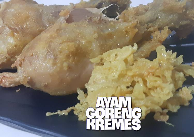 Resep Ayam Kremes ^Easy Way Frying^ yang Enak Banget