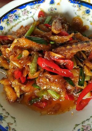 Foto resep Tumis ikan asin pedas