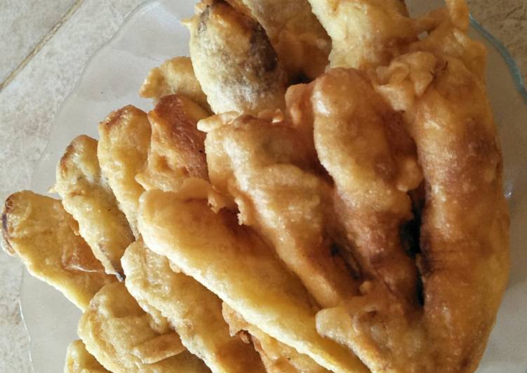 Gampangnya Bikin Pisang goreng kipas,gurih Yummy Mantul