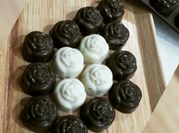A picture of compound white chocolate