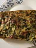 Budín de espinaca y queso