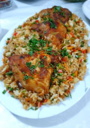 A picture of Fried Rice with Vegetables.
