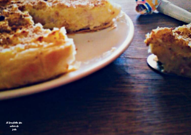 Recetta di Veloce Torta rustica salata patate e pancetta