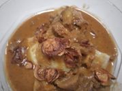 Gambar lontong sate sapi