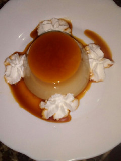 Una foto de Flan de café