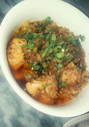 A picture of Fried gobhi chicken.