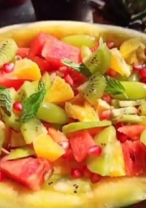 A picture of Thailand fruit salad.