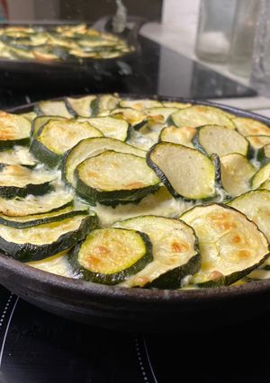Une photo de Gratins de courgettes express