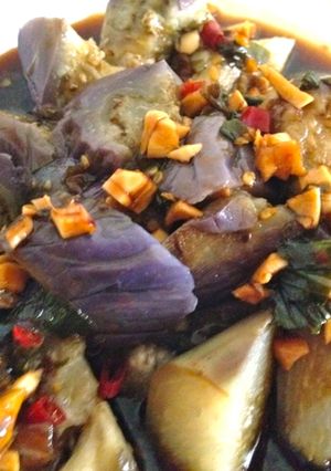 [夏日清爽小菜] 涼拌茄子 的食譜成品照片