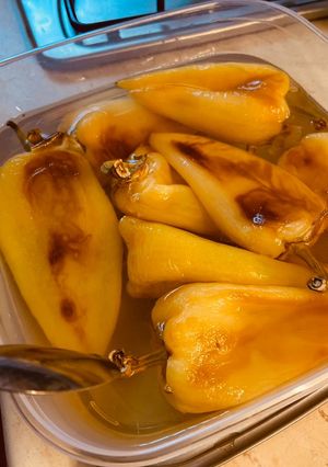 Ecetes sült paprika recept fotója