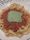 Fideos caseros con 2 salsas