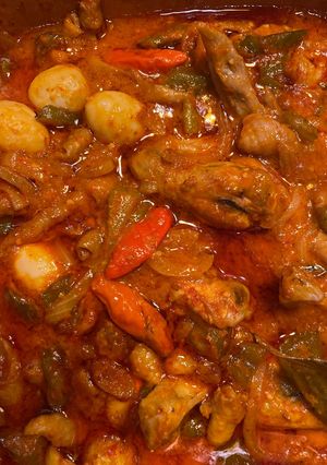Foto resep Oseng ayam bumbu pedas