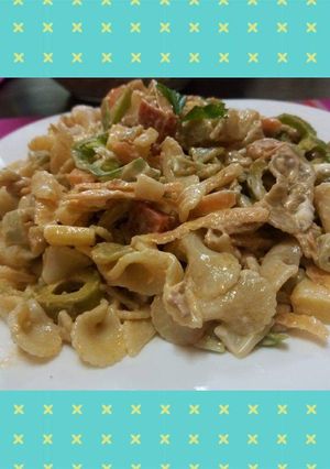 صورة لوصفة سلطة مقرونة(رافيولي)🍝