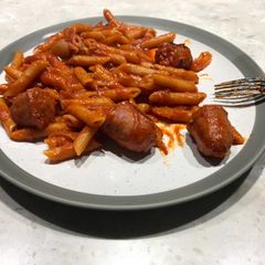 A picture of Sausage pasta and...