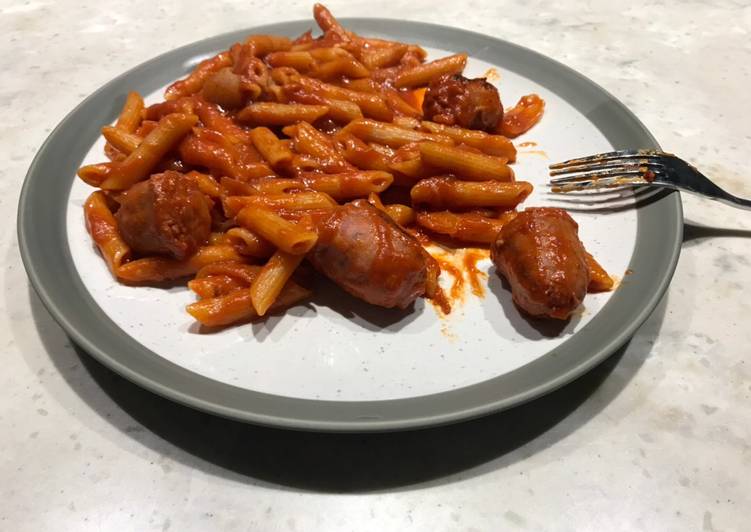 Recipe of Perfect Sausage pasta and..