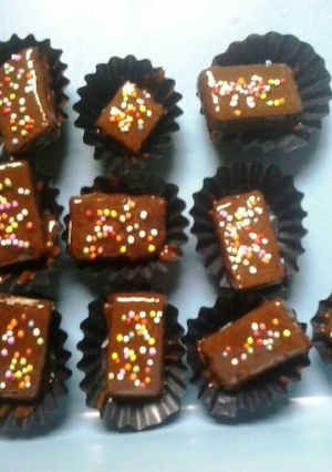 Foto resep Kue tango lumer cokelat sprinkle