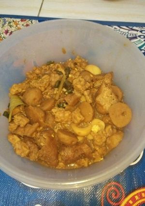 Foto resep Semur Tempe Tahu pong Telur Puyuh
