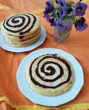 Pancakes con spirale di cacao