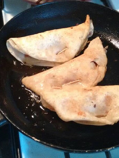 Una foto de Dobladitas de chorizo y patatas