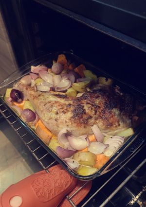 Une photo de Cuisse de Dinde au four