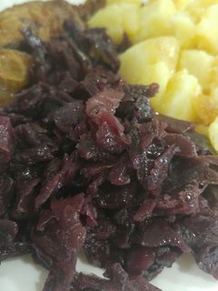 Párolt lilakáposzta recept fotója