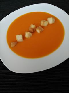 Una foto de Crema de calabaza