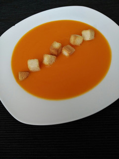 Una foto de Crema de calabaza